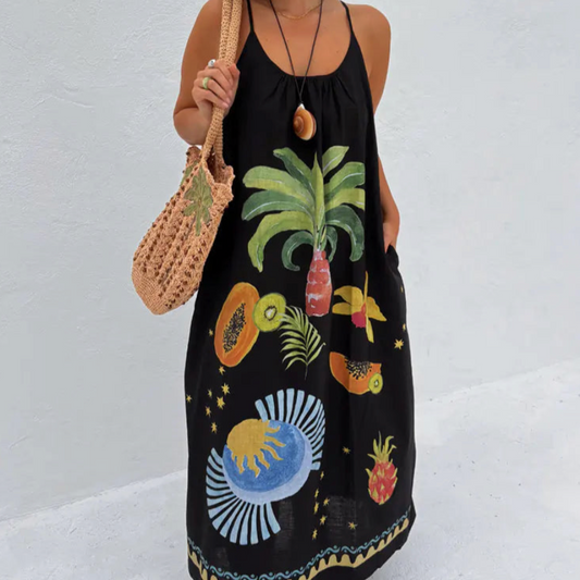 Never Fully Dressed - Black Rio Maxi Dress