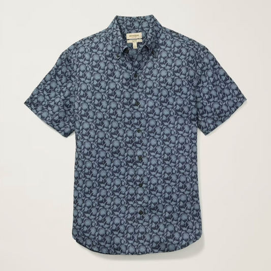 Bonobos Riviera Linen Shirt - Navy Floral