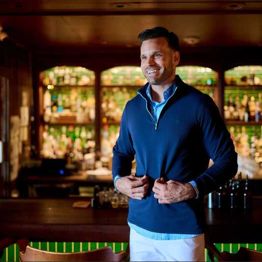 TABS Men's 1/4 Zip Pullover - Royal Navy Dockyard