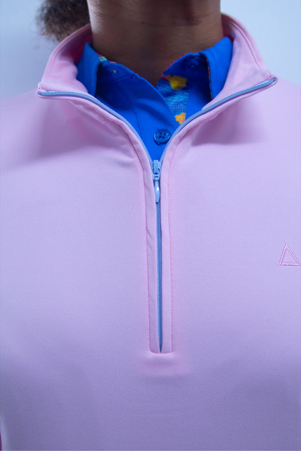 TABS Women's 1/4 Zip Pullover - Bermuda Pink