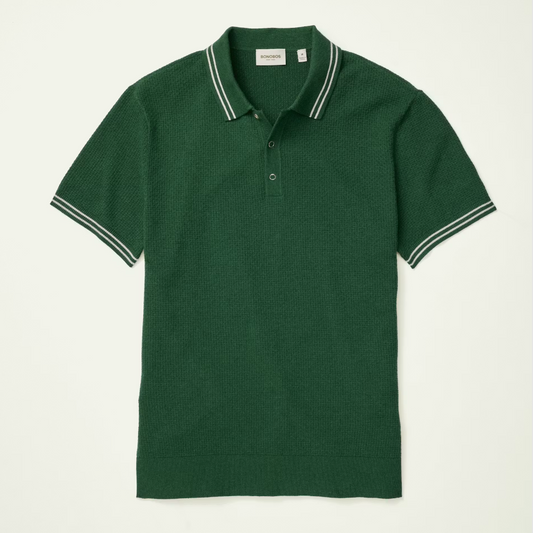 Bonobos Fairgame Sweater Polo - Forest Green