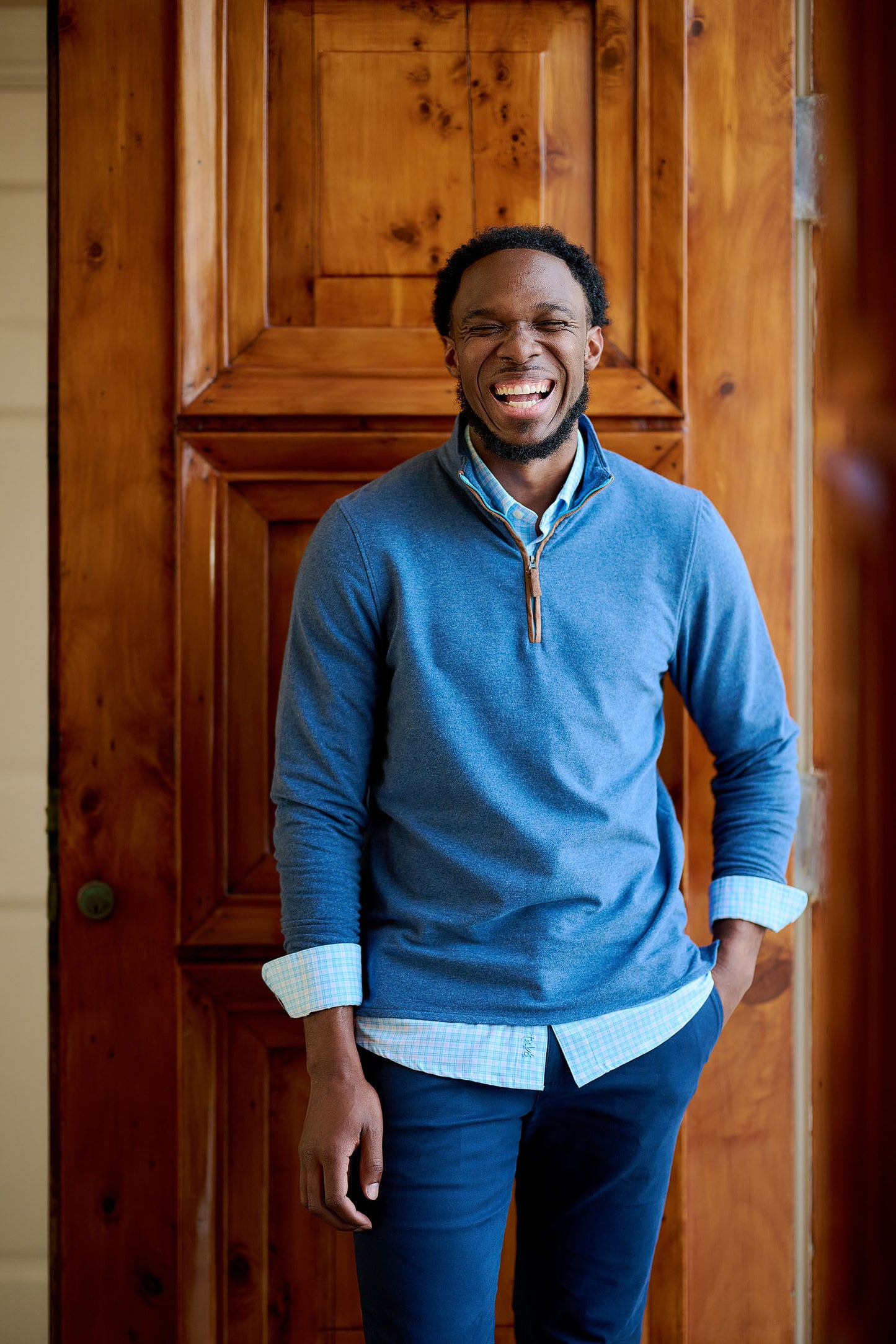 TABS Men's 1/4 Zip Pullover - Salty Navy