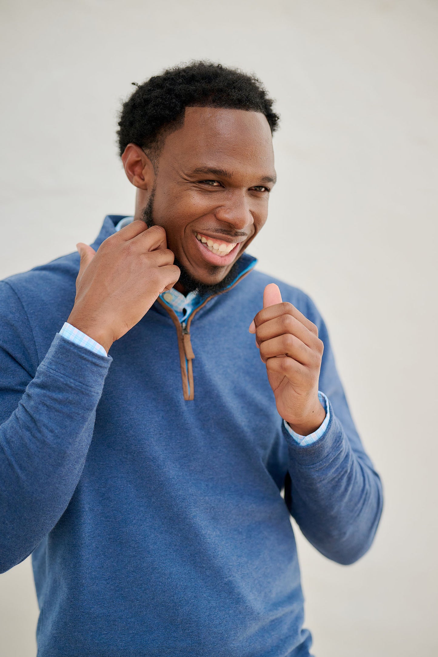 TABS Men's 1/4 Zip Pullover - Salty Navy