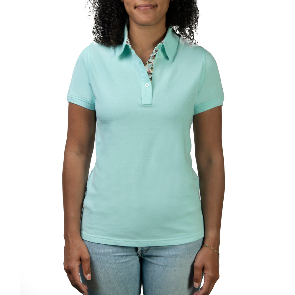 Women's Cotton Polo - TABS Turquoise