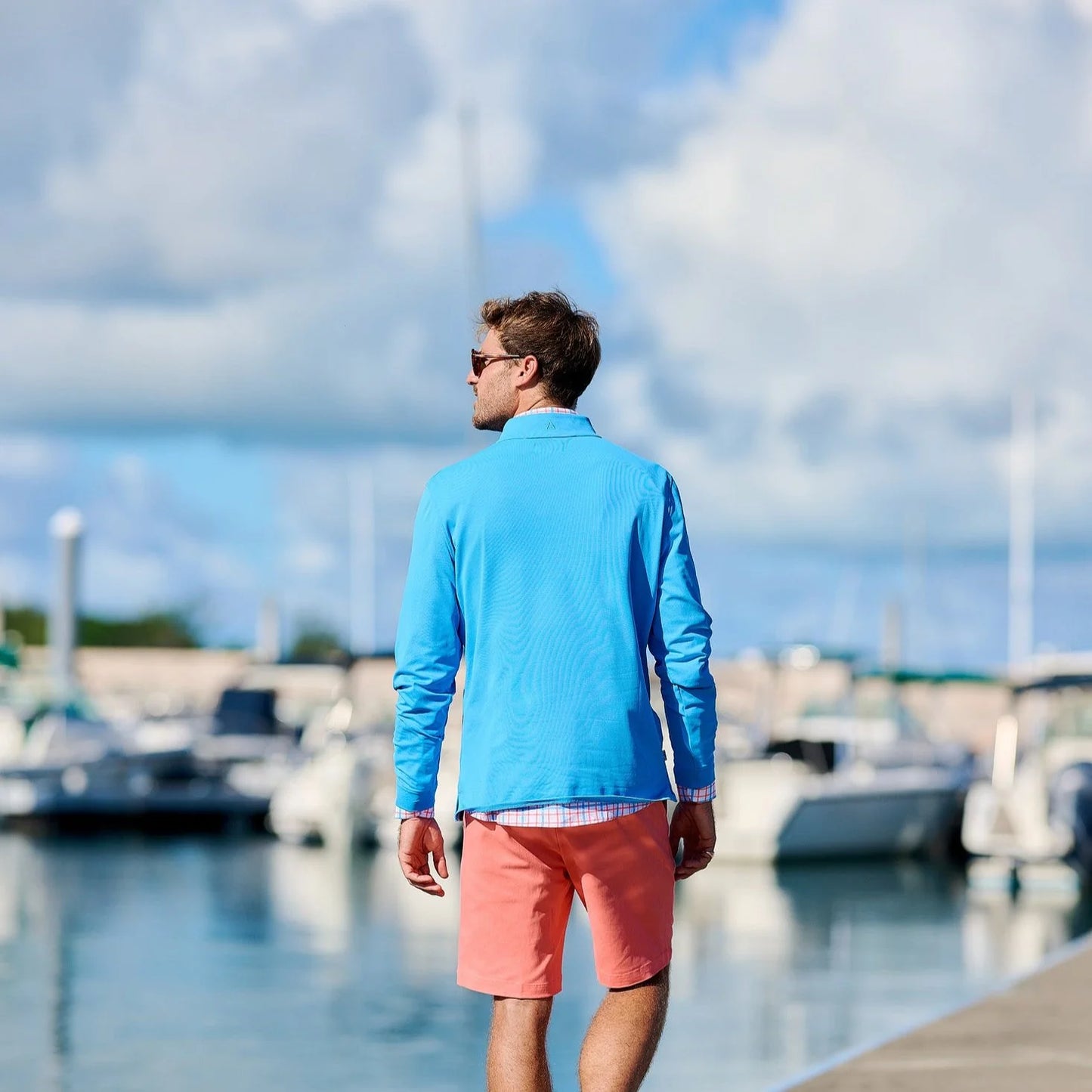 TABS Men's 1/4 Zip Pullover - Atlantic Blue