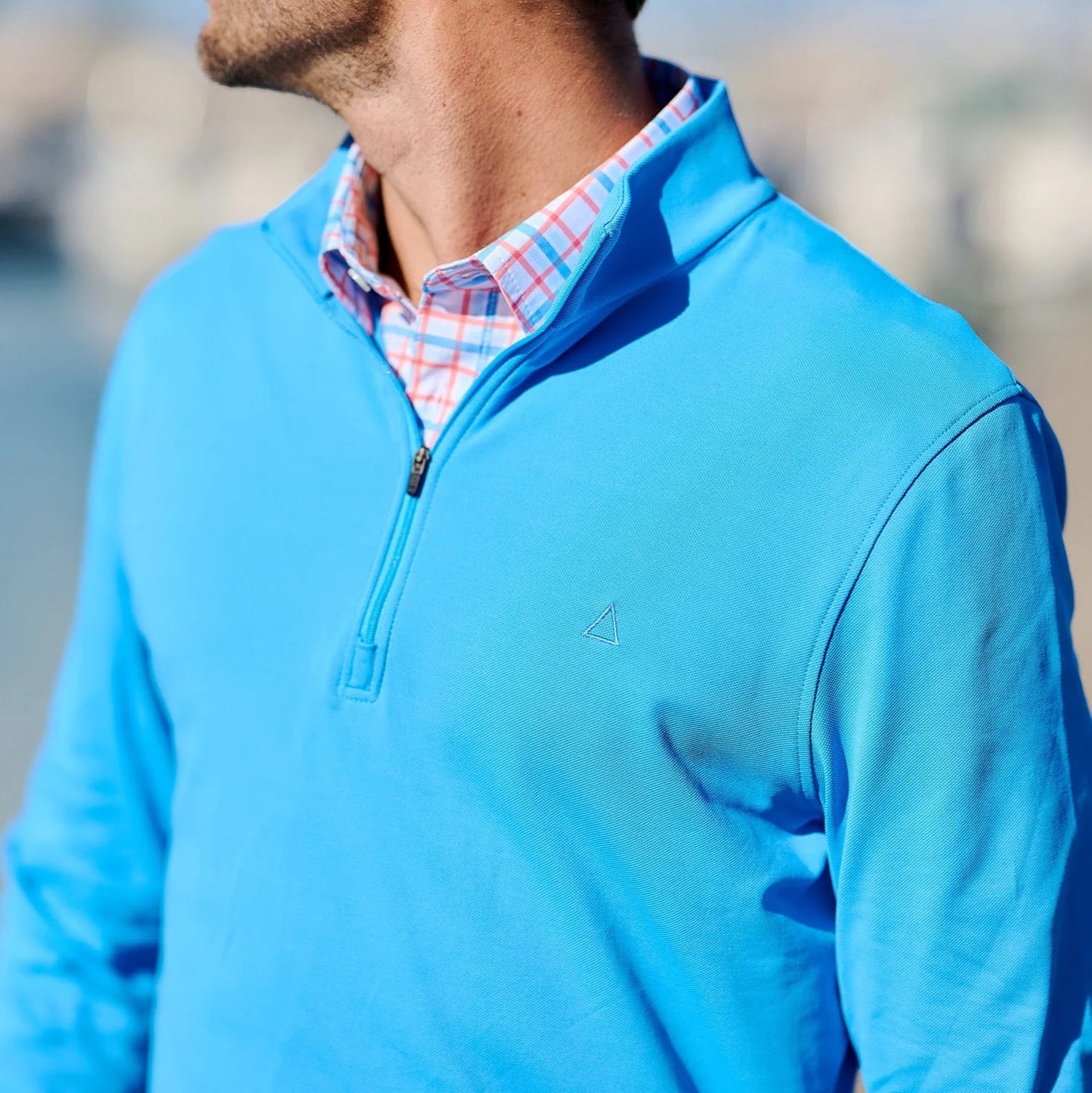 TABS Men's 1/4 Zip Pullover - Atlantic Blue