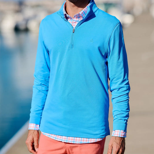 TABS Men's 1/4 Zip Pullover - Atlantic Blue