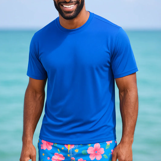 Men's Short Sleeve Sun Shirts - Crescent Reef