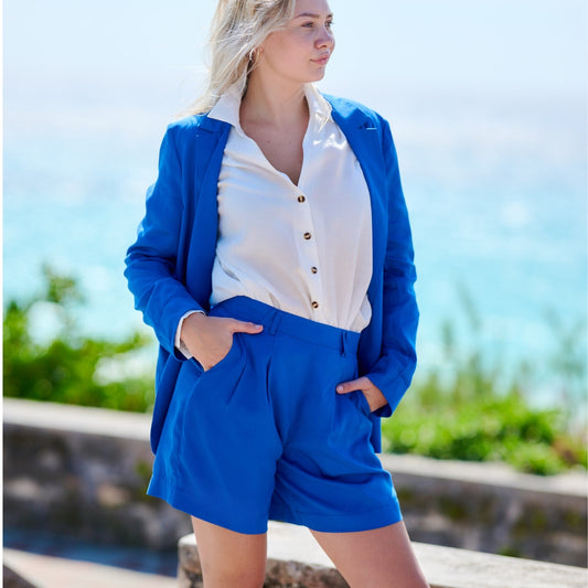 Women's Tencel Bay Blazer - Atlantic Blue