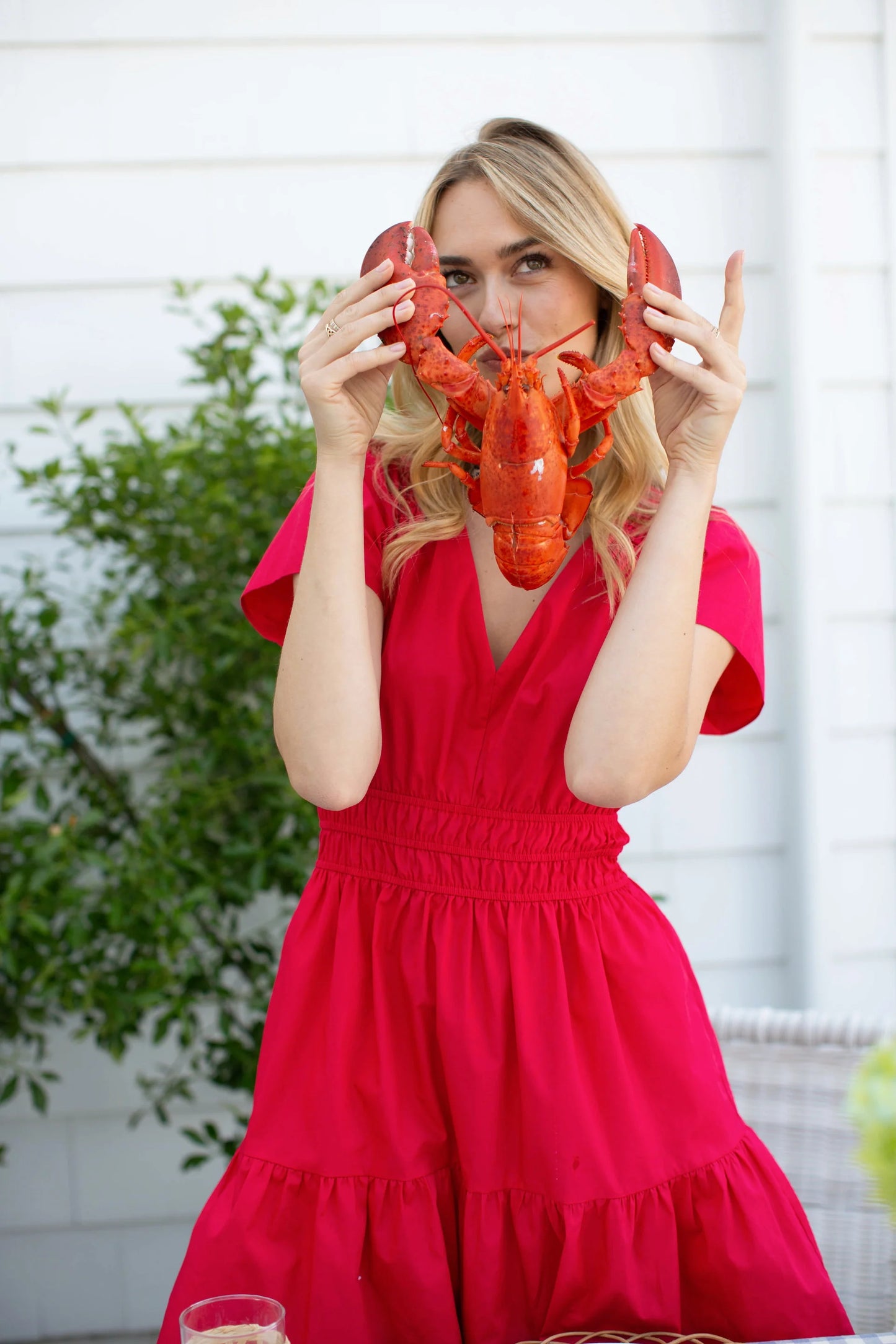 Marea Anna Short Dress - Poppy Red