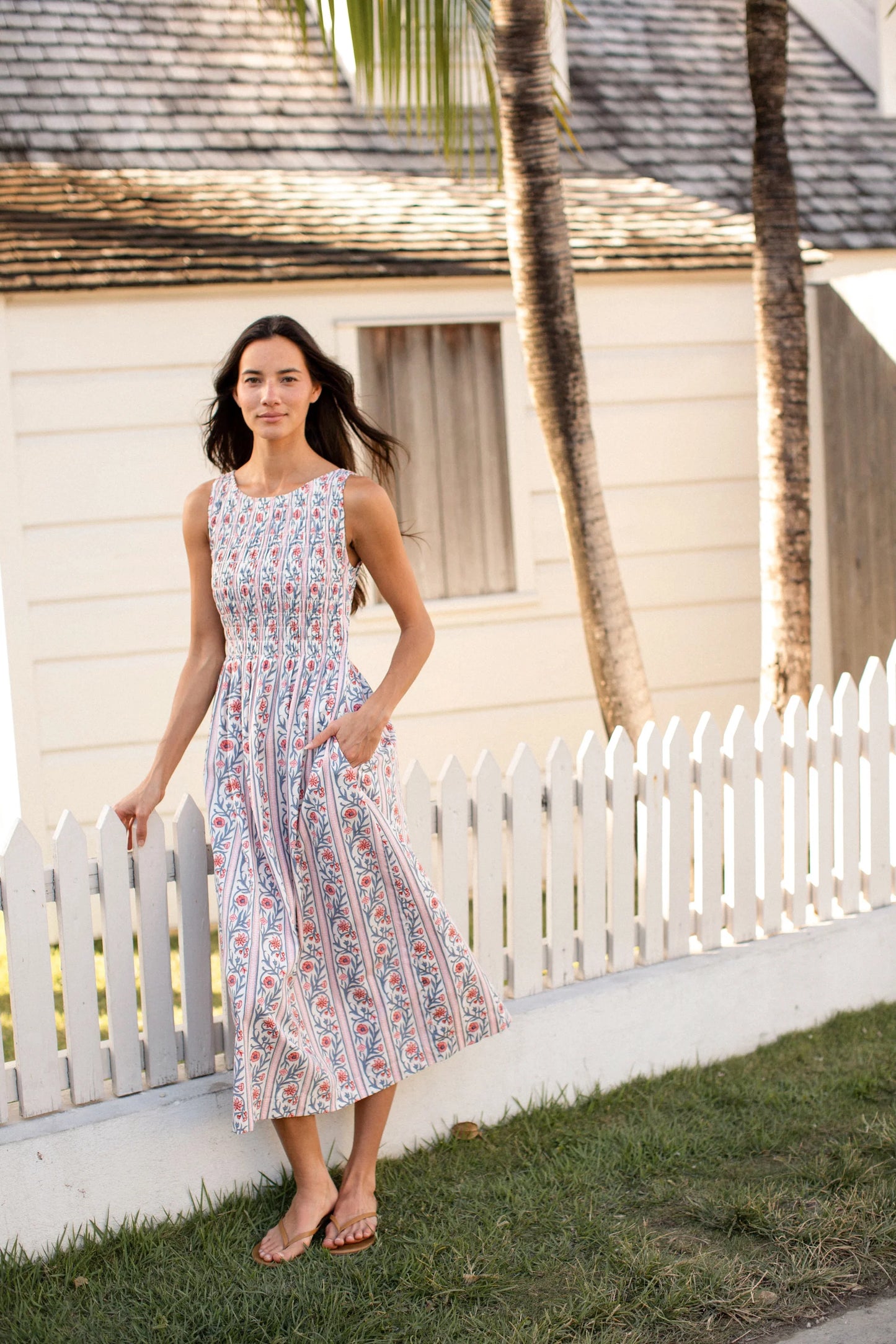 Marea Sara Dress - Vine floral