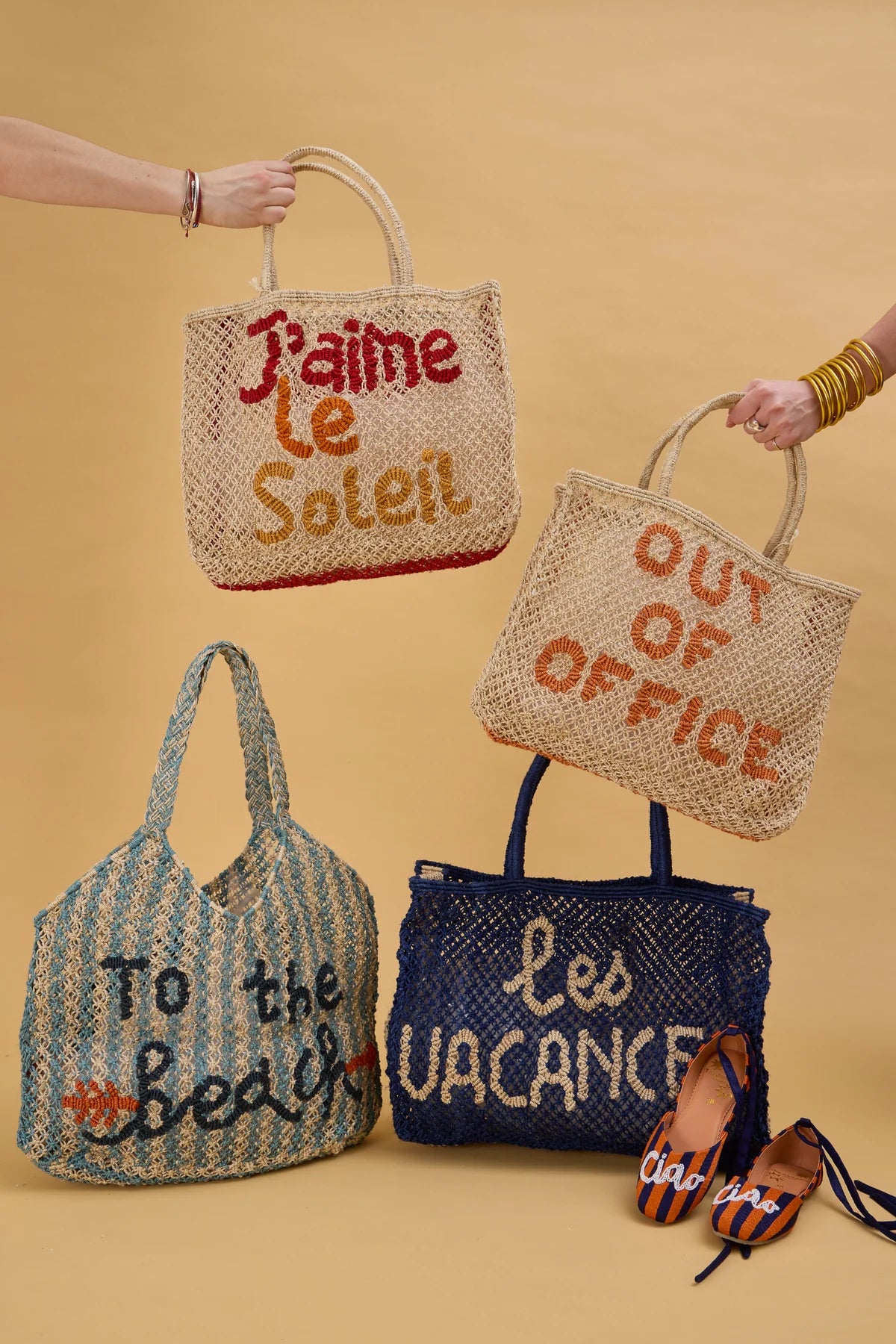The Jacksons Jute Bag - Stripe To The Beach