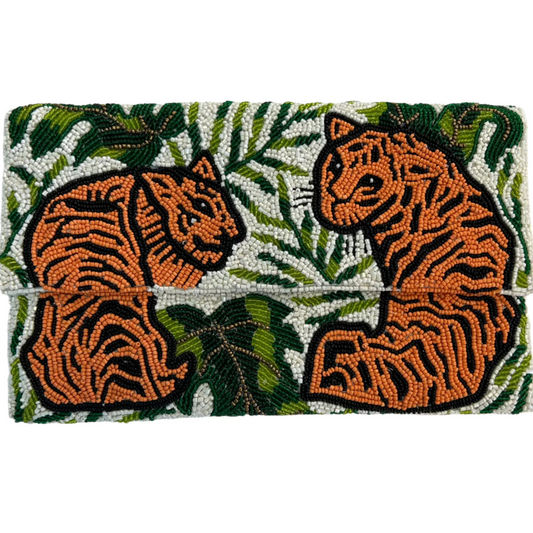 Tiana Design Half Over Clutch - Tiger