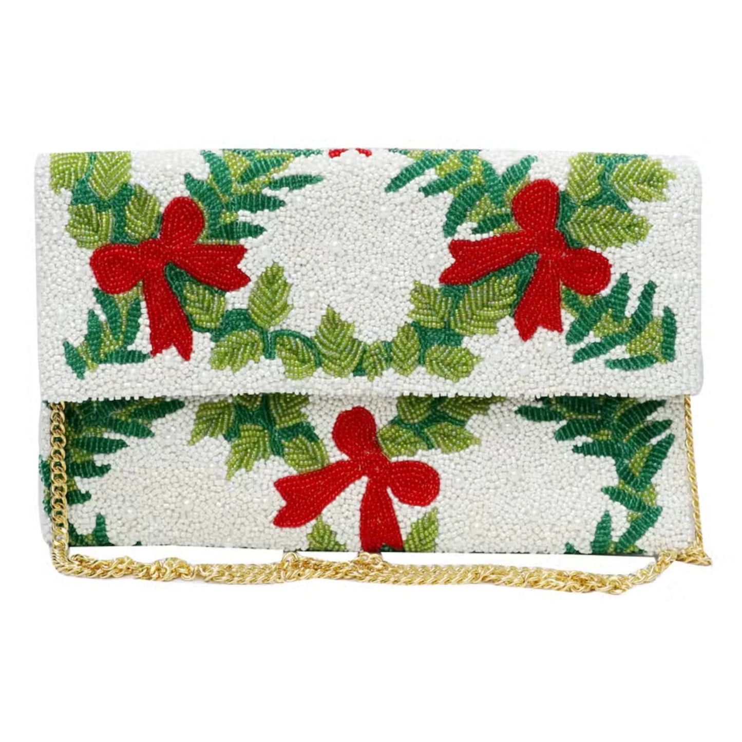 Tiana Design Half Over Clutch - Trellis With Bows