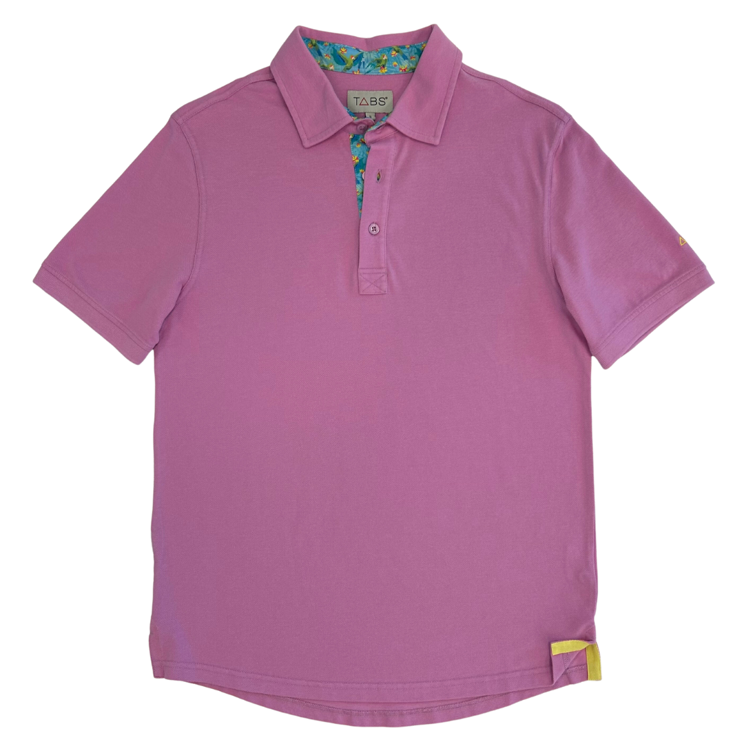 Men's Cotton Polo - Wild Banana Orchid