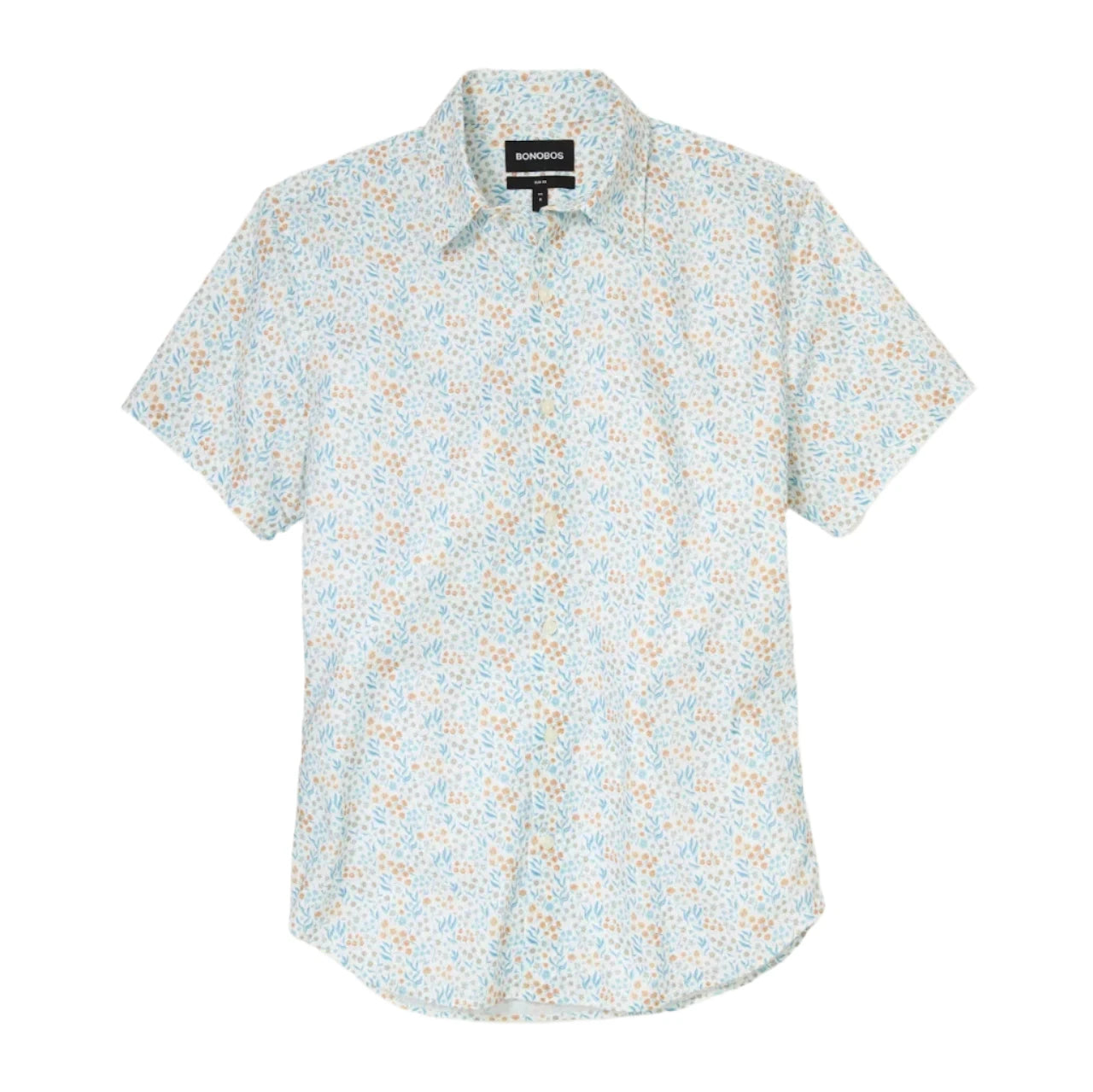 Bonobos Riviera Shirt - Brown Blue Garden