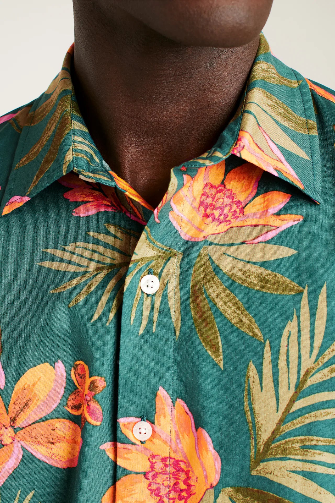 Bonobos Riviera Shirt - Teal Sunset Floral