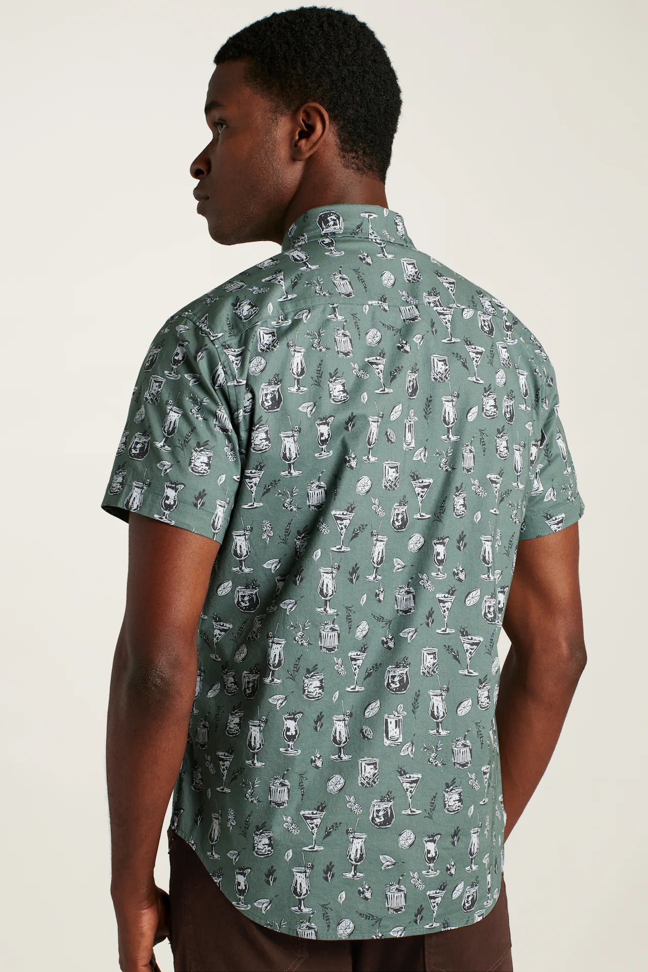 Bonobos Riviera Shirt - Green Tiki Bar