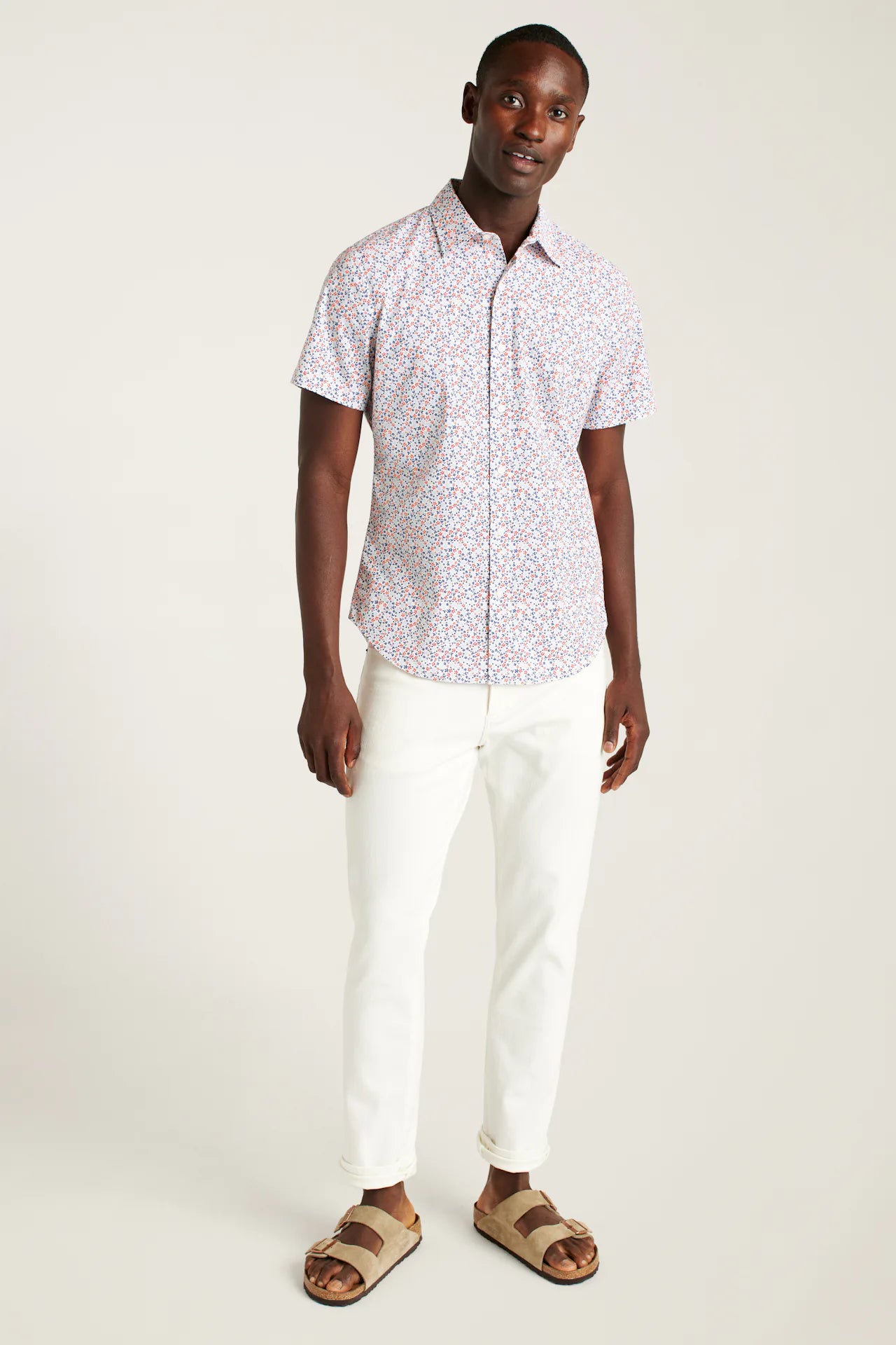 Bonobos Riviera Shirt - White Peyton Floral