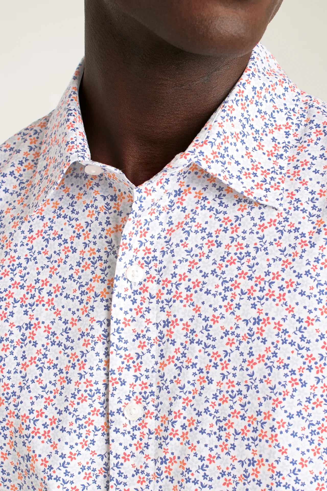 Bonobos Riviera Shirt - White Peyton Floral