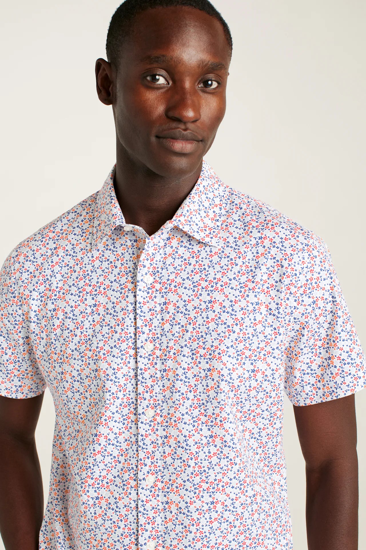 Bonobos Riviera Shirt - White Peyton Floral