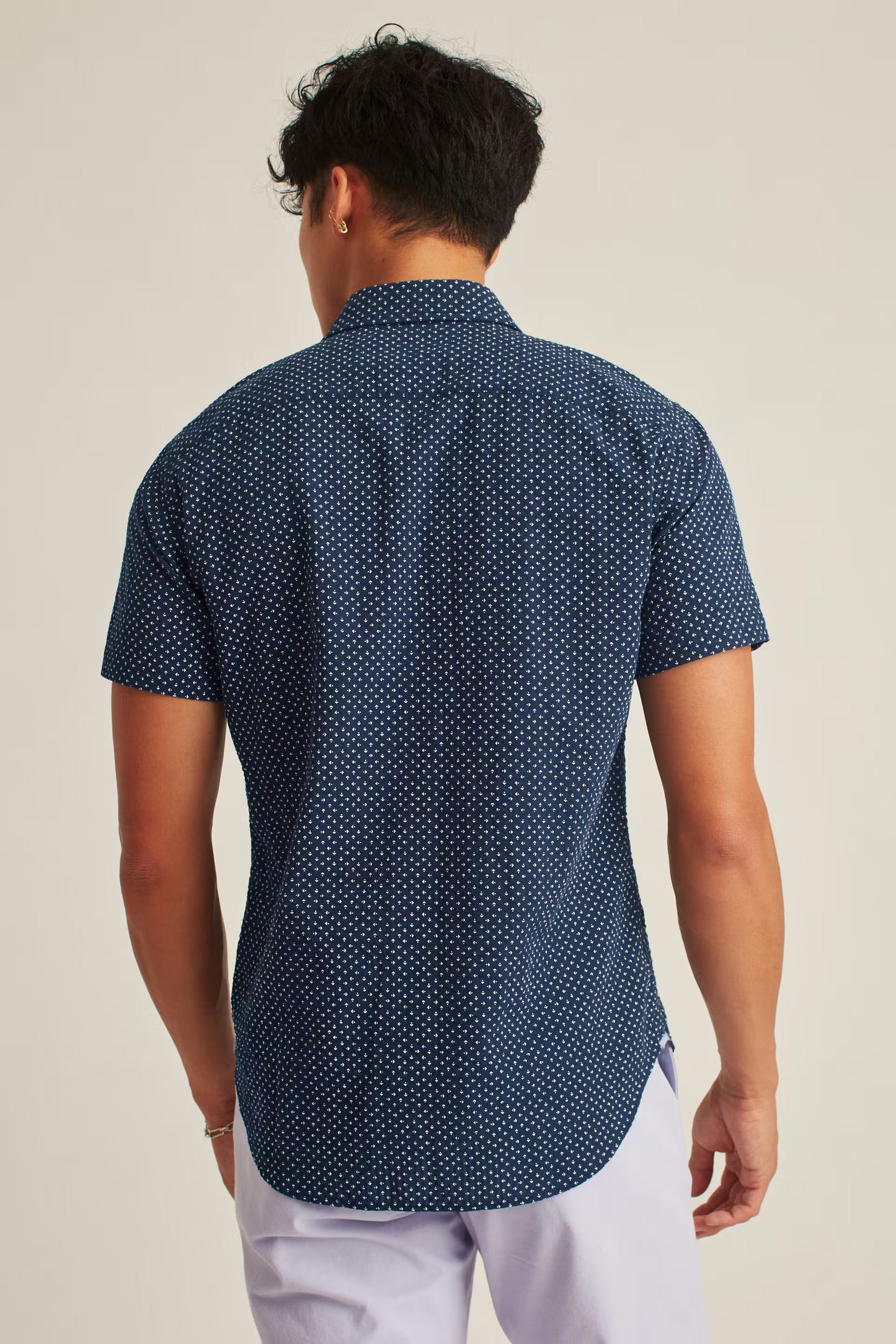 Bonobos Riviera Shirt - Navy Beckbury Geo