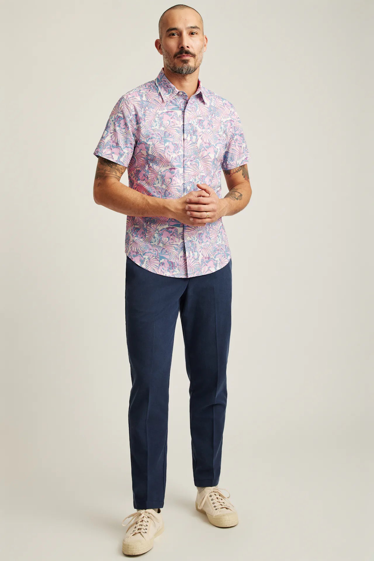 Bonobos Riviera Shirt - Tropical Cats