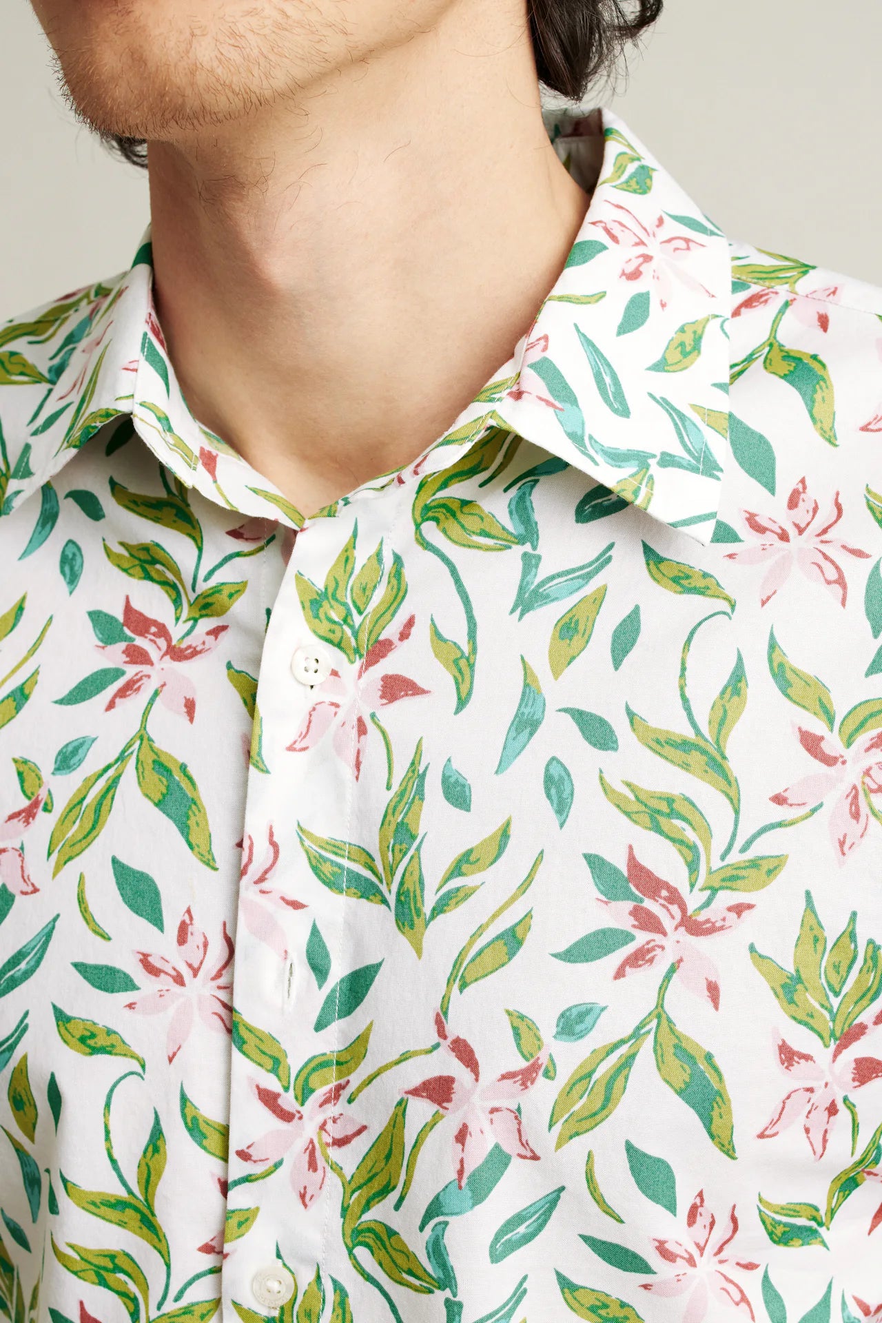 Bonobos Riviera Shirt - Olive Rose Garden