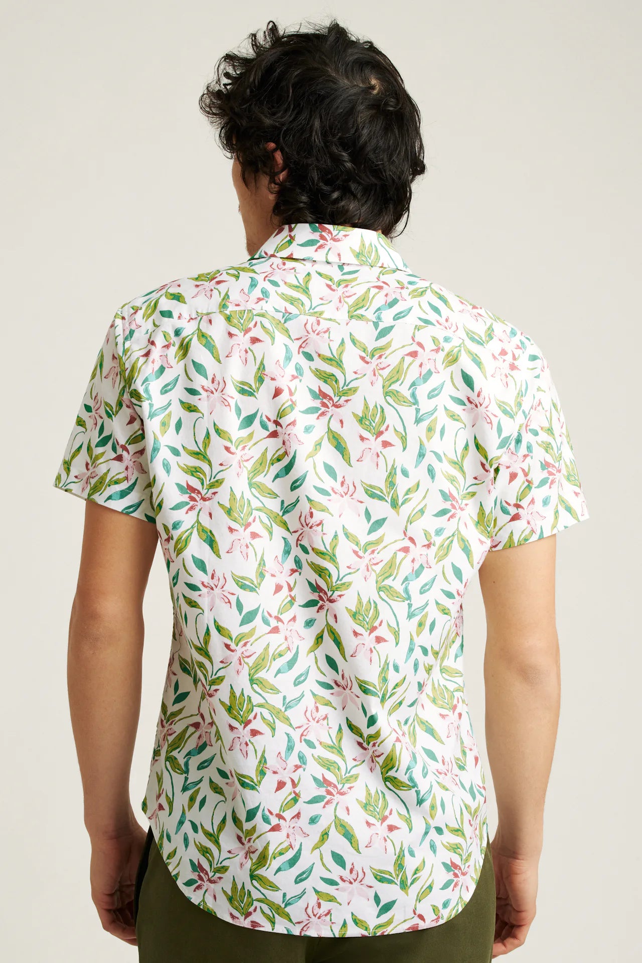 Bonobos Riviera Shirt - Olive Rose Garden