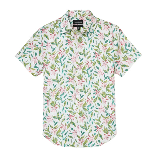 Bonobos Riviera Shirt - Olive Rose Garden