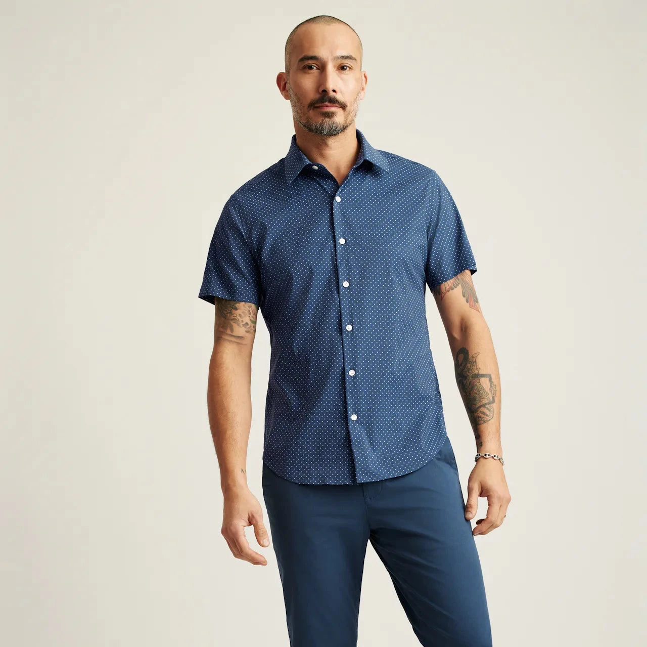 Bonobos Tech Short Sleeve Shirt - Slim Biddy Dot