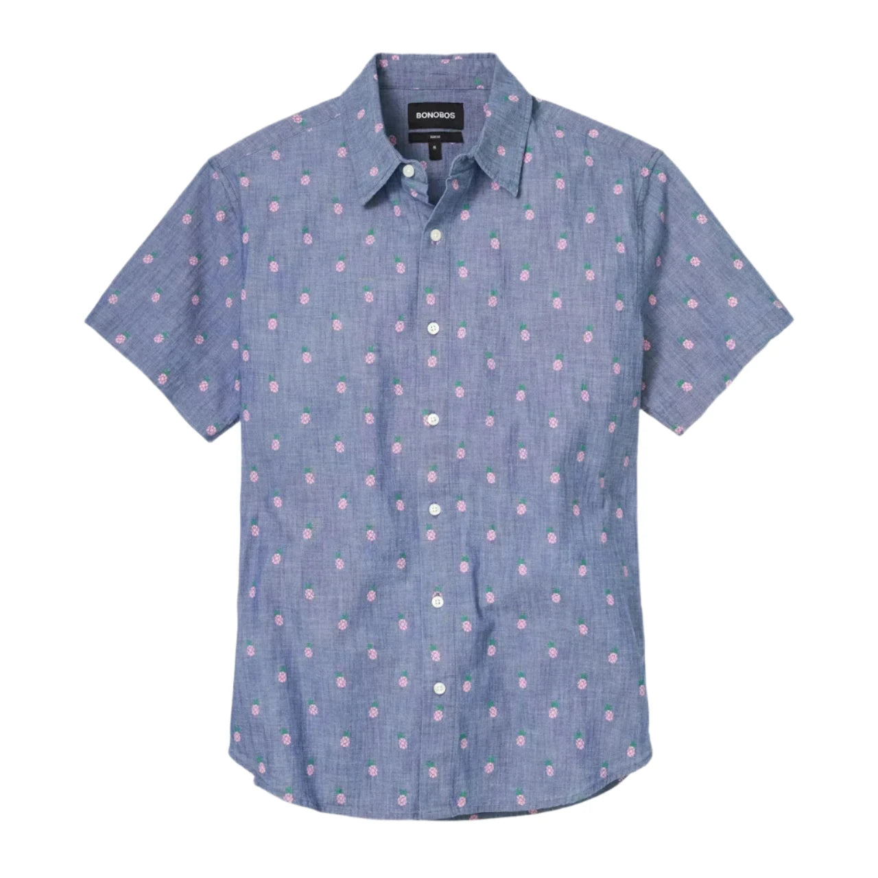 Bonobos Riviera Shirt - Chambray Pineapple Party