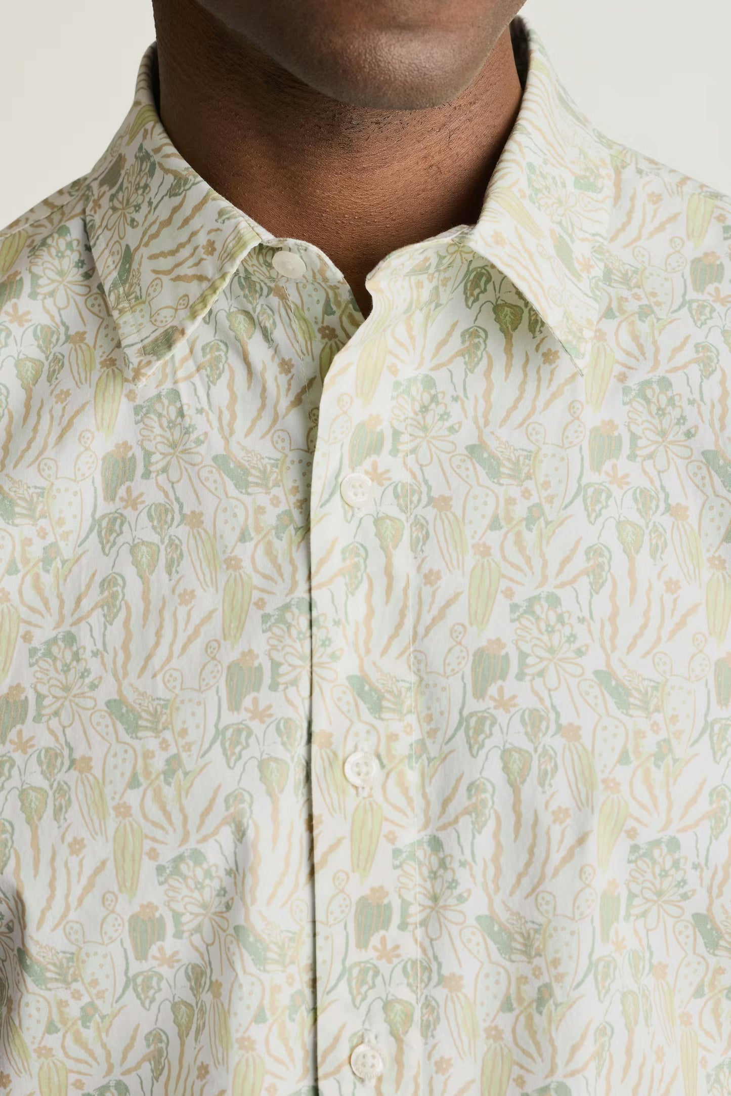 Bonobos Riviera Shirt - Green Cactus Scene