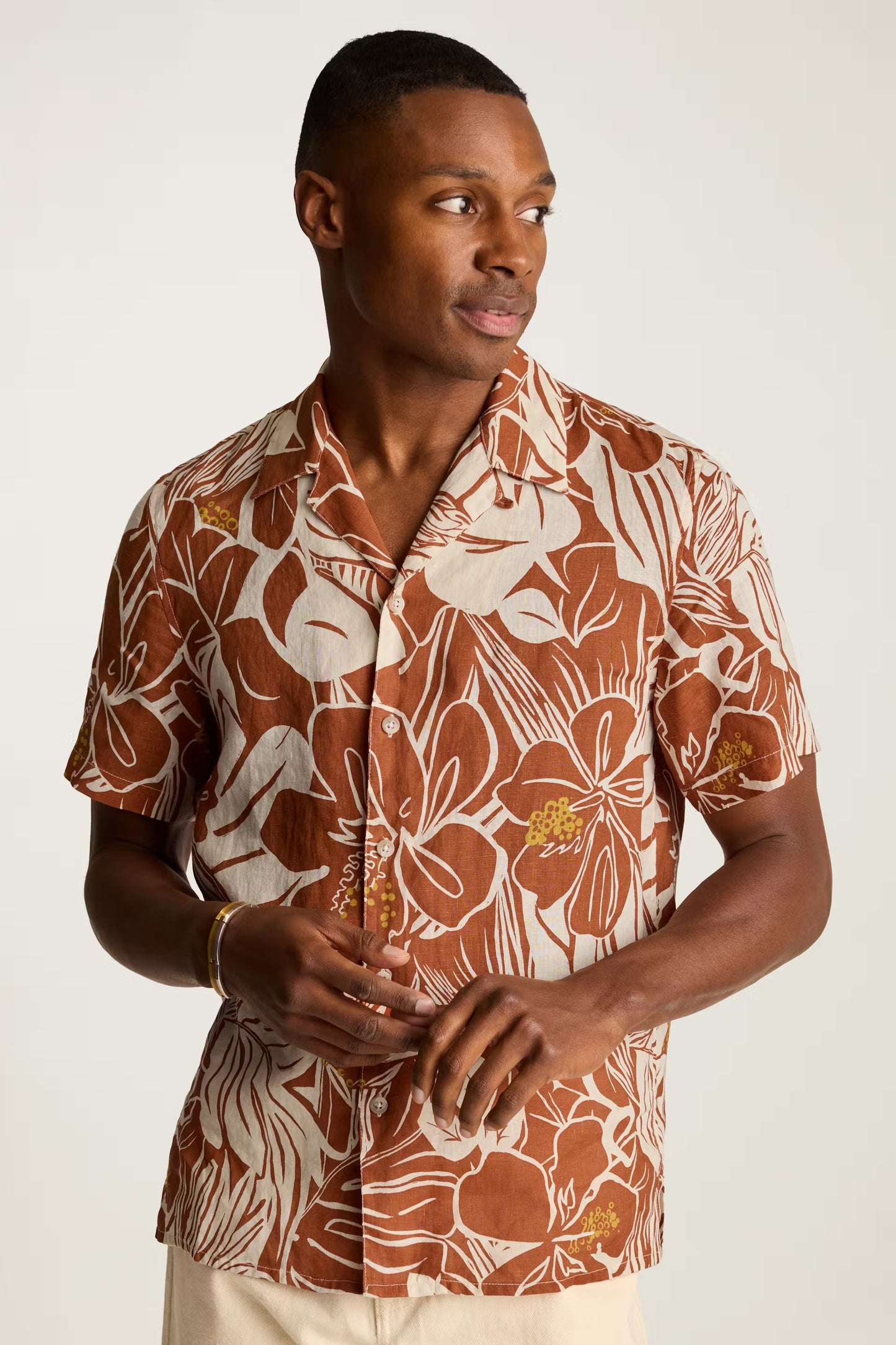 Bonobos Riviera Cabana Shirt - Tropical Red Hibiscus