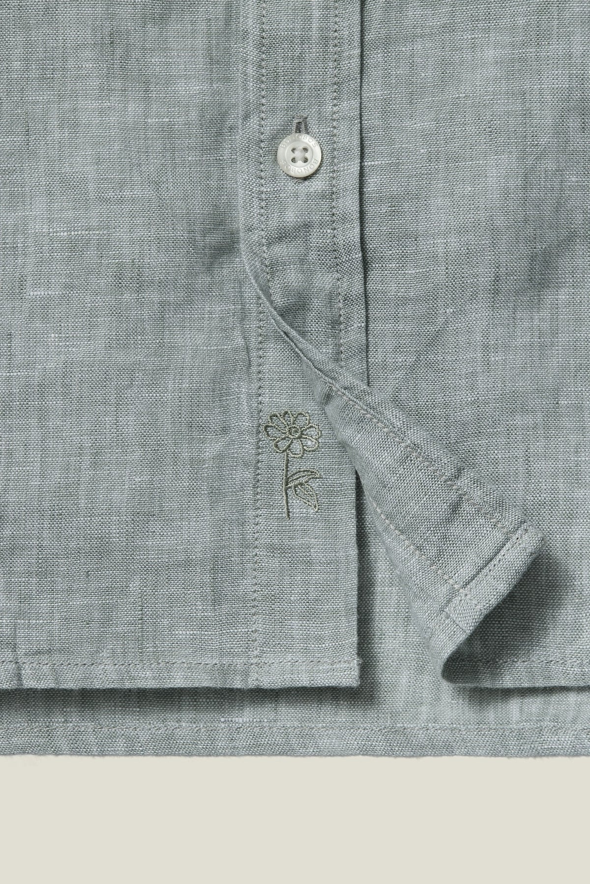 Bonobos Montauk Shirt - Solid Linen Green