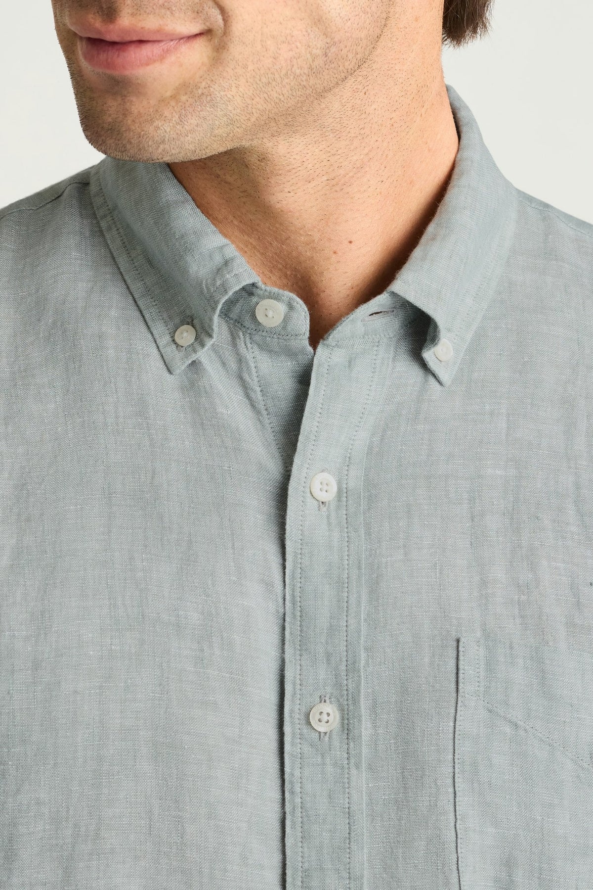 Bonobos Montauk Shirt - Solid Linen Green