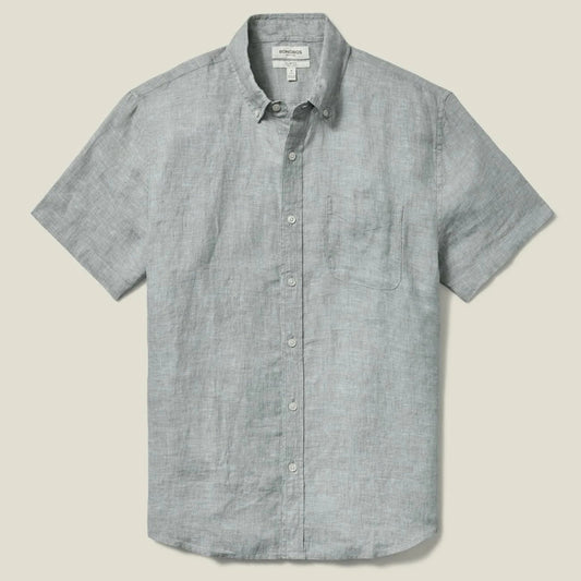 Bonobos Montauk Shirt - Solid Linen Green