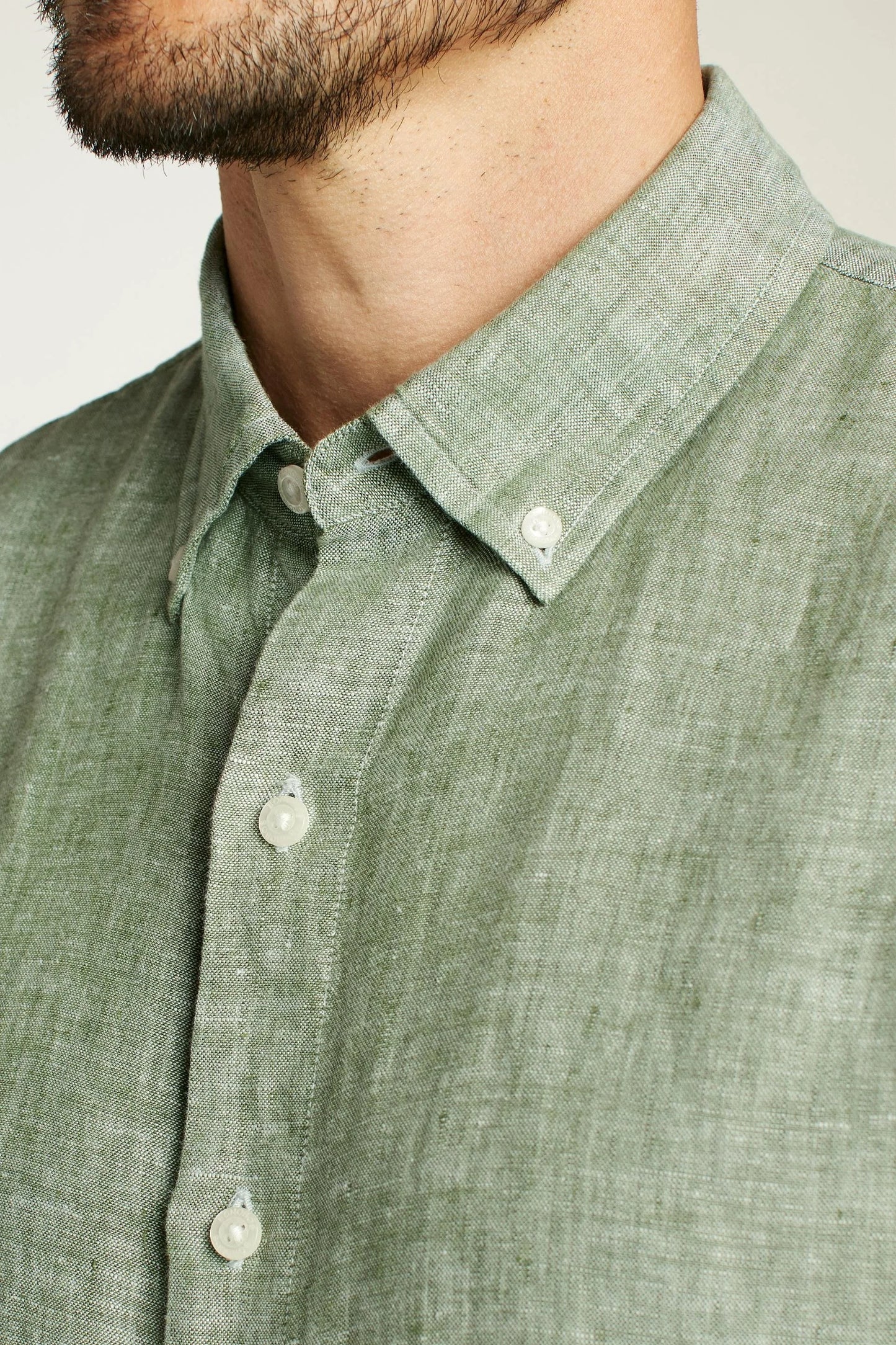 Bonobos Montauk Shirt - Solid Linen Green