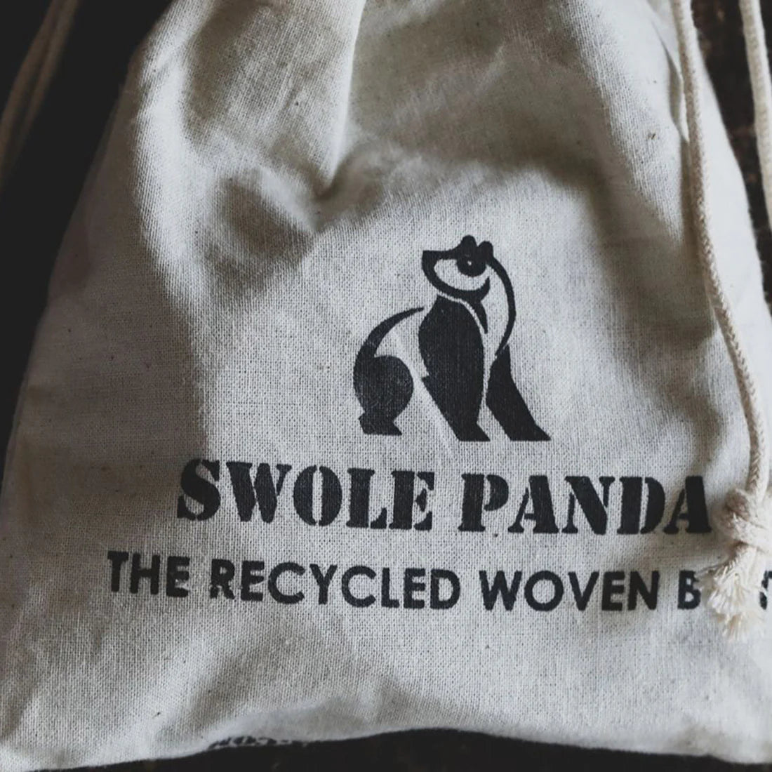 Swole Panda Belt - Navy & White Fine Weave