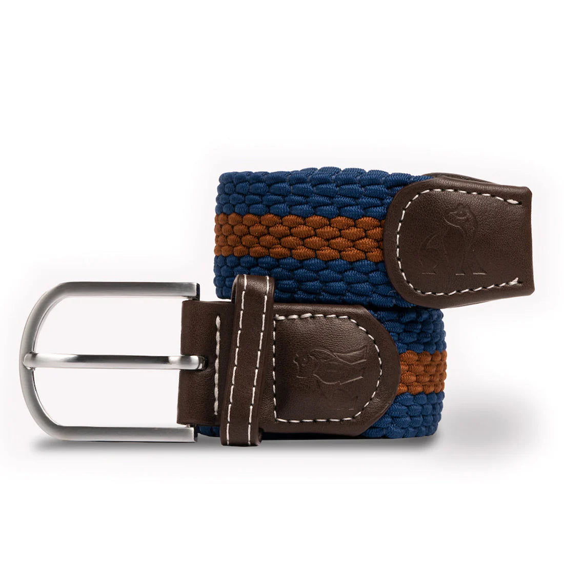 Swole Panda Belt - Blue & Brown Stripe