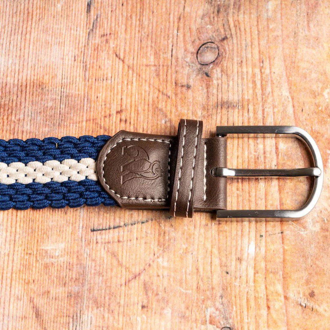 Swole Panda Belt - Blue & White Stripe
