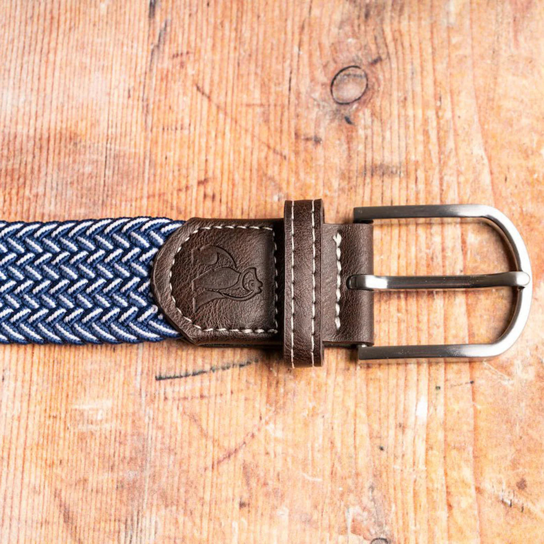Swole Panda Belt - Navy & White Fine Weave