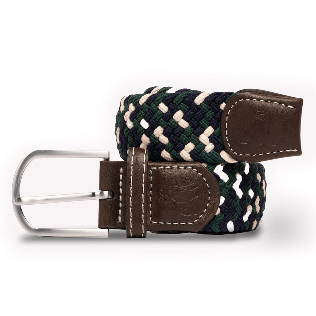 Swole Panda Belt - Navy & Green ZigZag