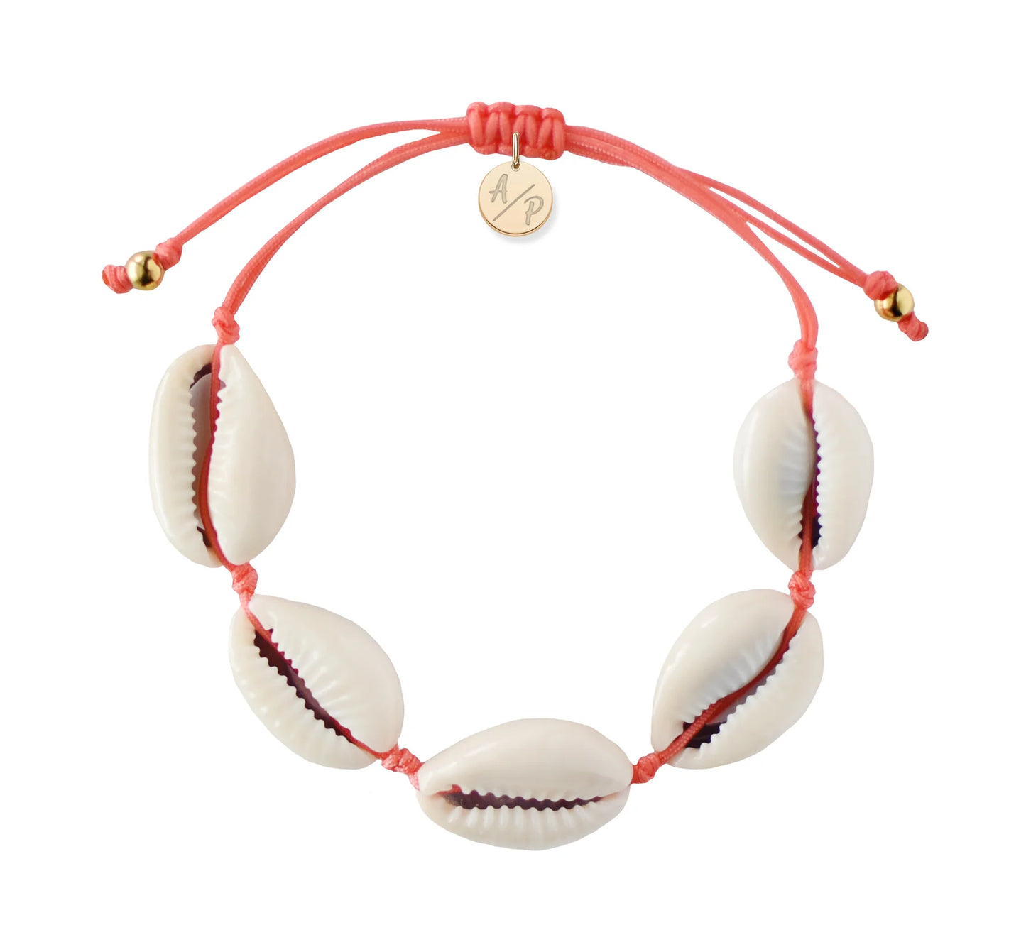 Adriana Pappas - Natural Shell Bracelet On Color Cord