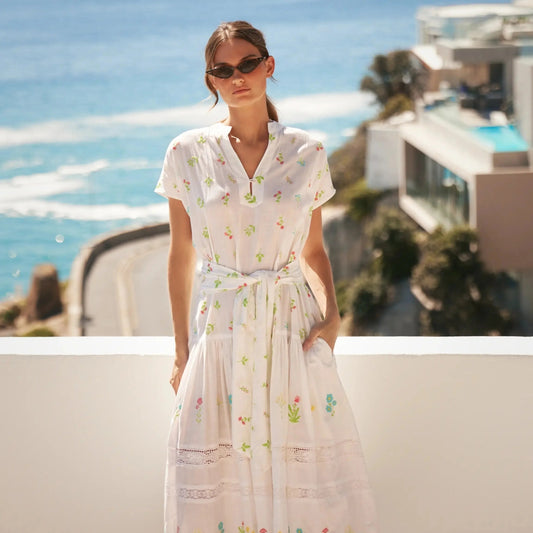 Miss June Caroline Dress - White