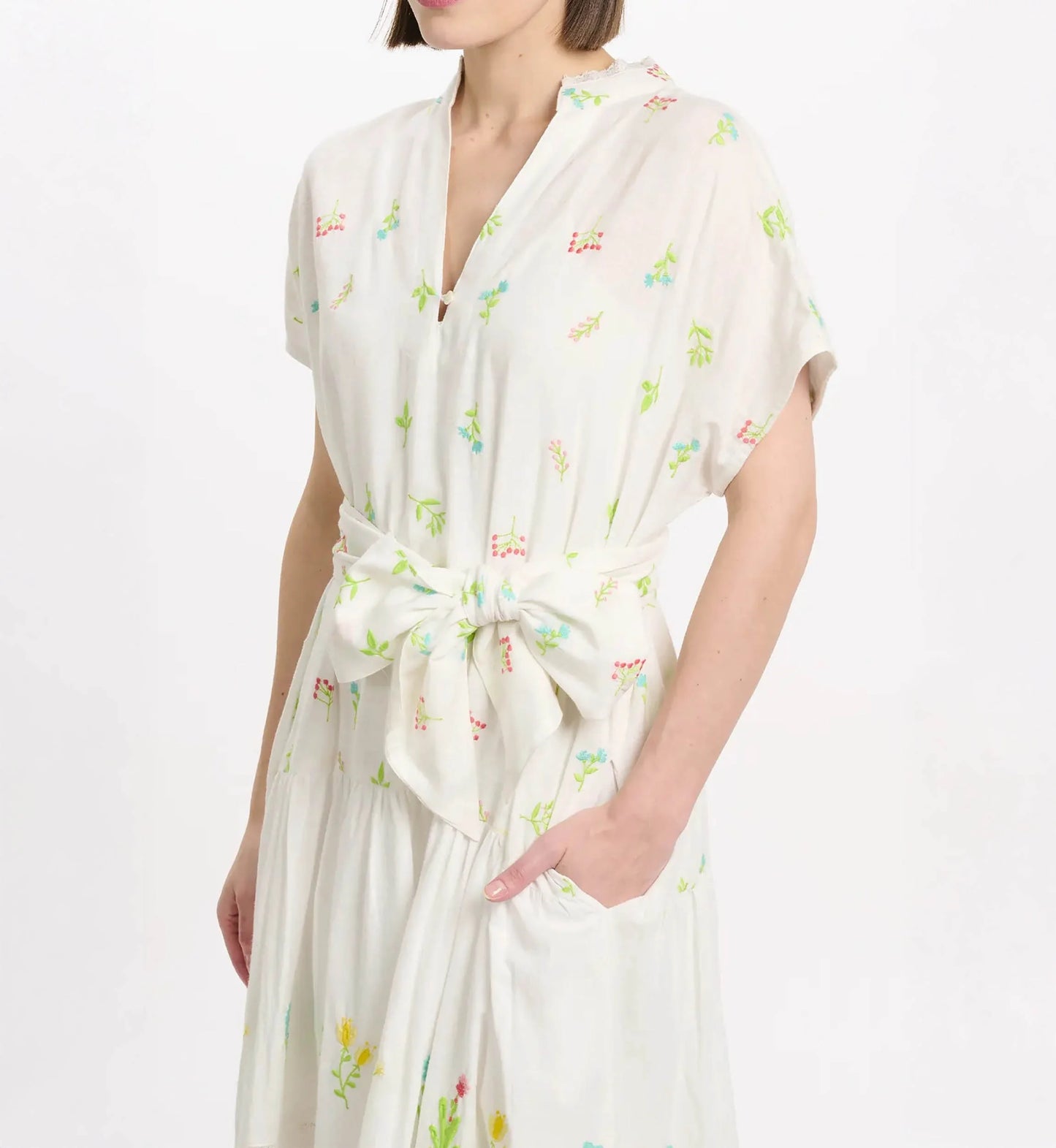 Miss June Caroline Dress - White