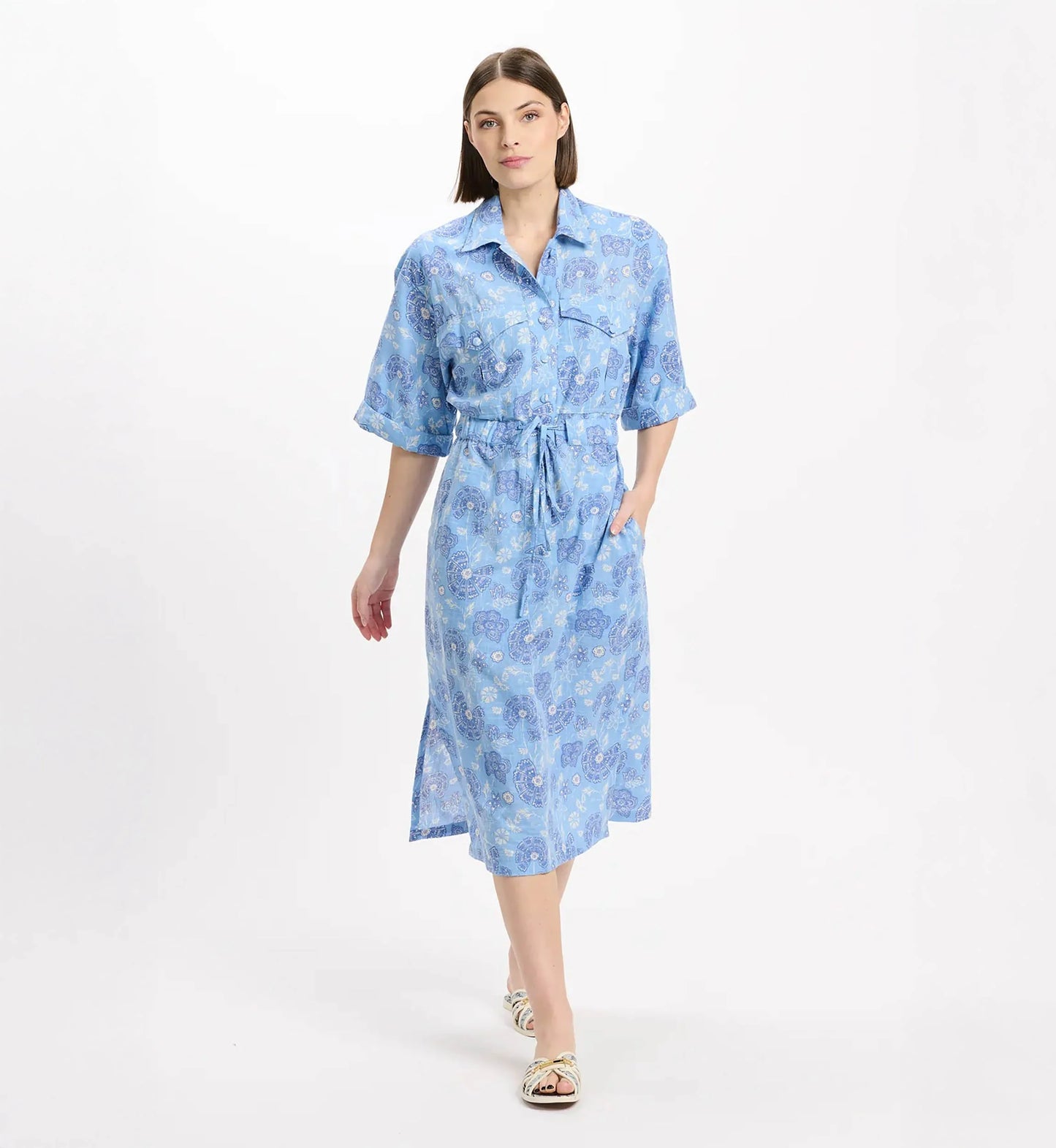 Miss June Marlo Dress - Blue