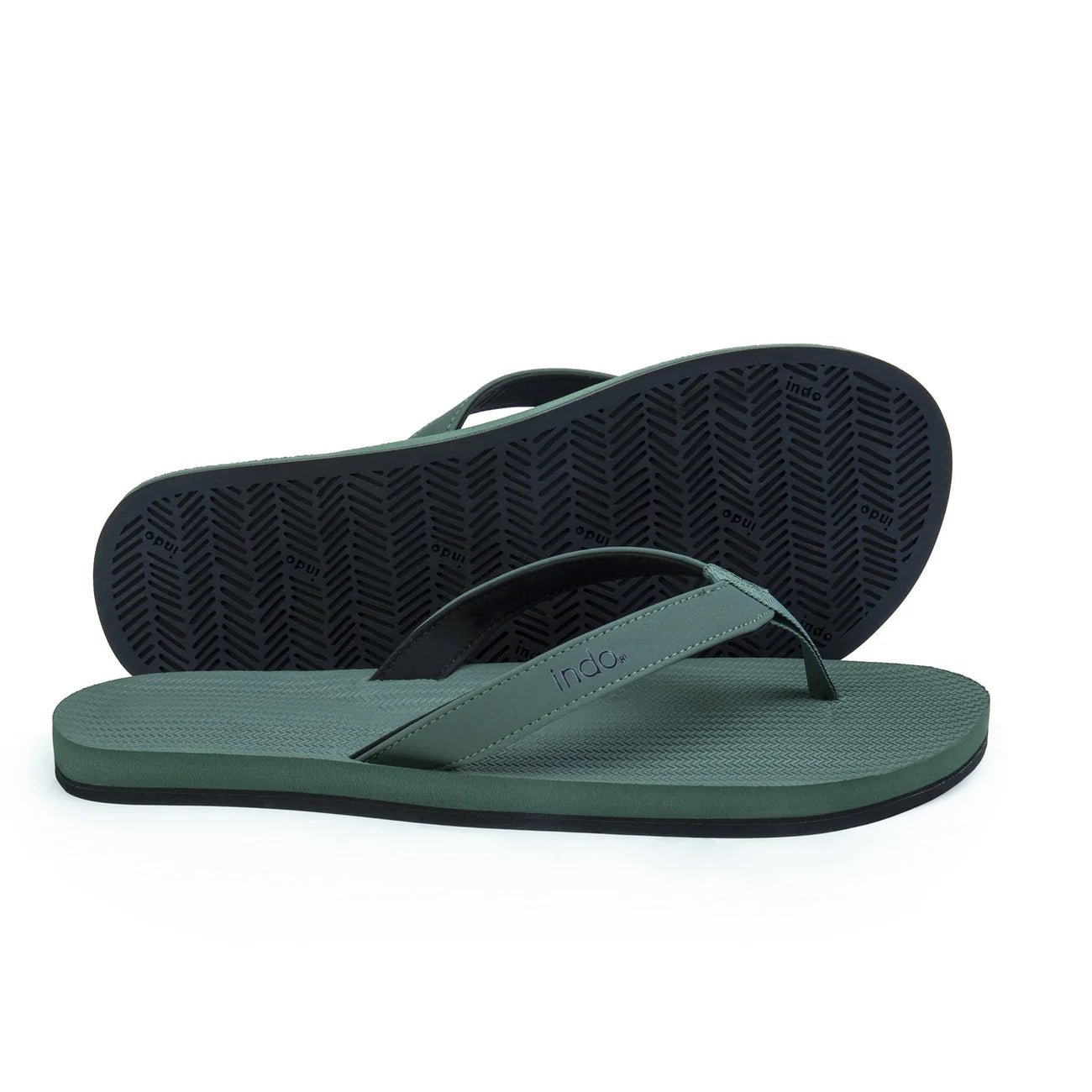 Indosole Men’s Flip Flops - Leaf