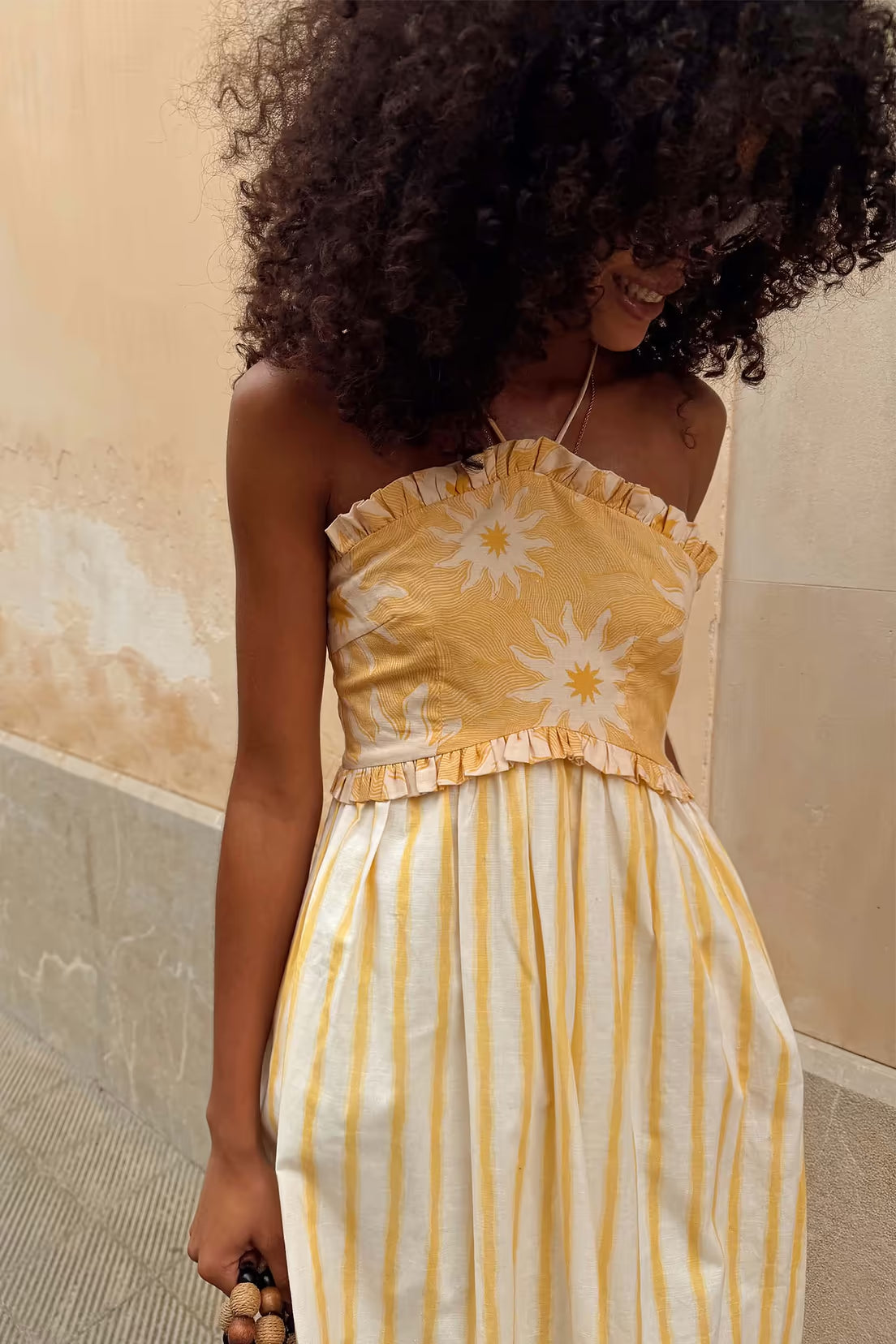 Never Fully Dressed Ashley Dress - Yellow Stripe