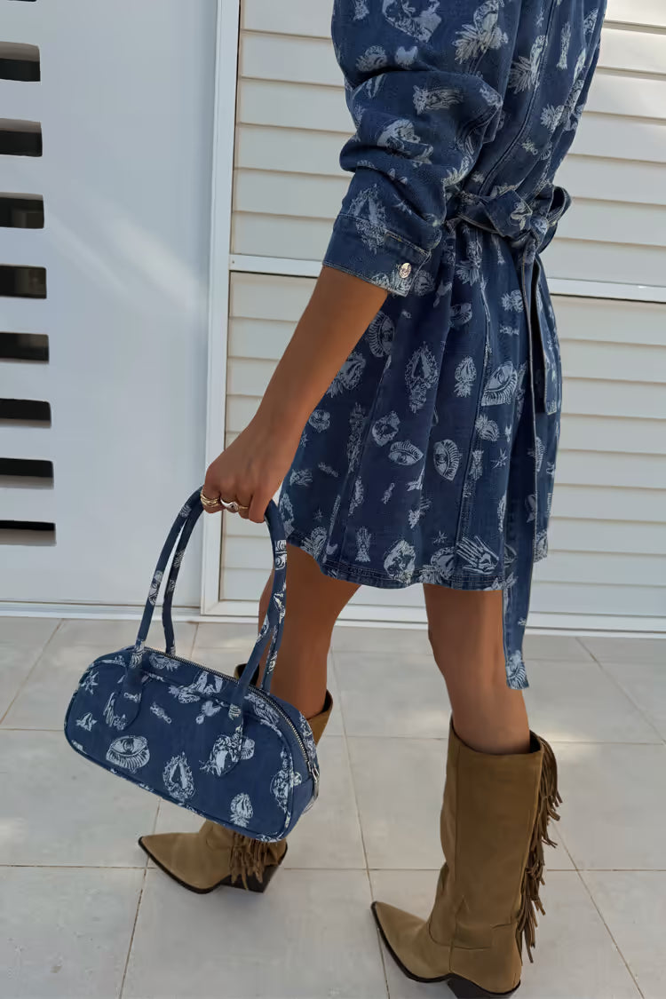 Never Fully Dressed - Denim Deloris Mini Dress